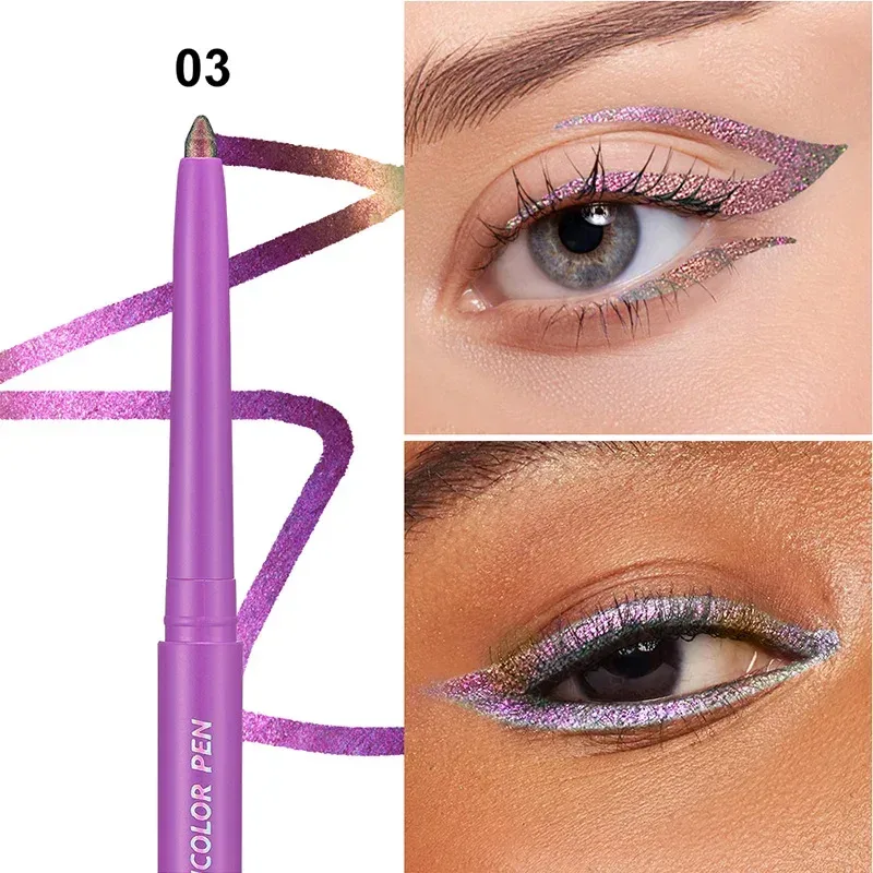 Chameleon Eyeliner Stick Pen Glitter Eyes Shadow Waterproof Shimmer Eye Liner Pen Shiny High-gloss Cosmetics Beauty Make Up