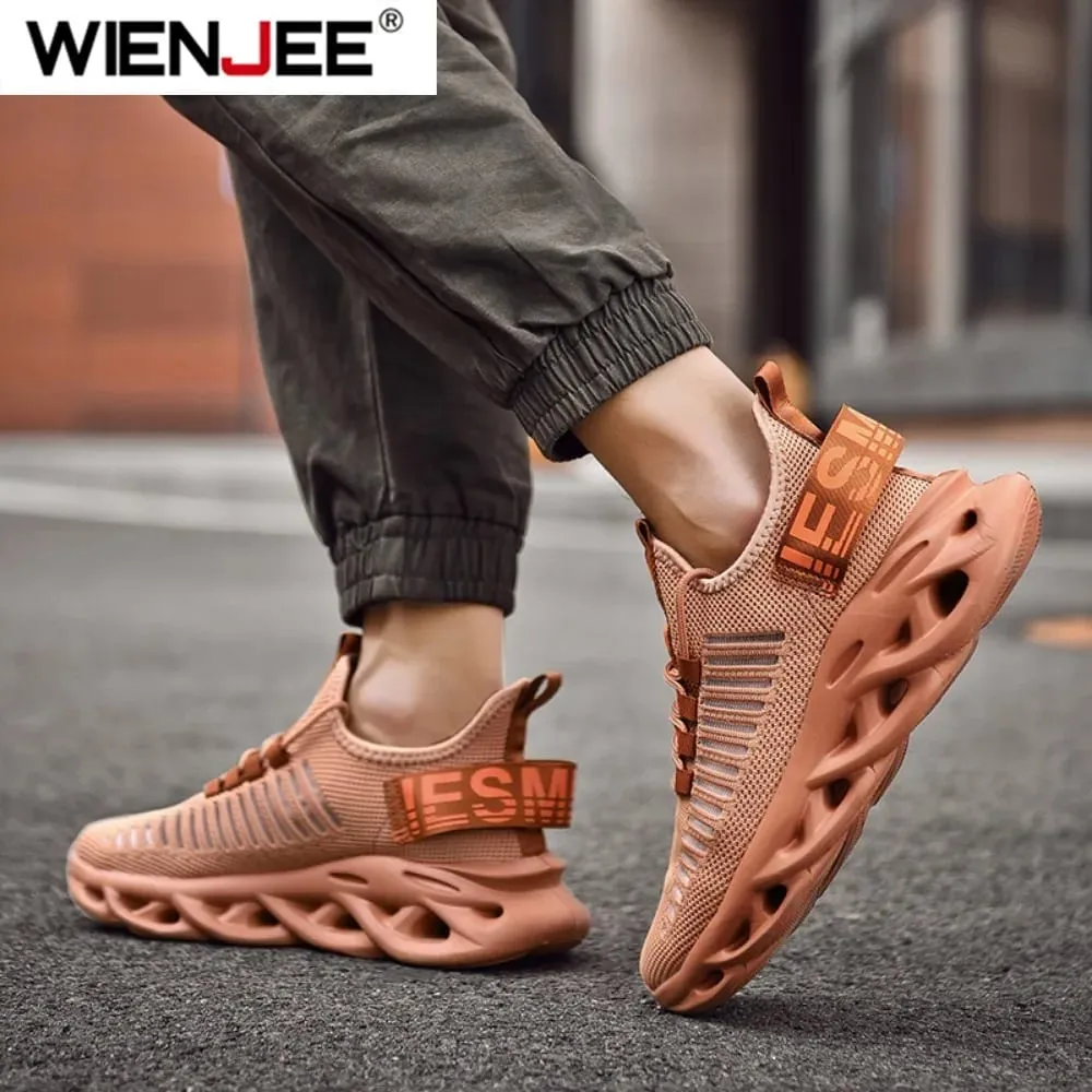 Mens Athletic Sneakers Magaan na Breathable Gym Shoes Non Slip Walking Shoes Kumportableng Sports Shoes Para sa Men Training — image 6