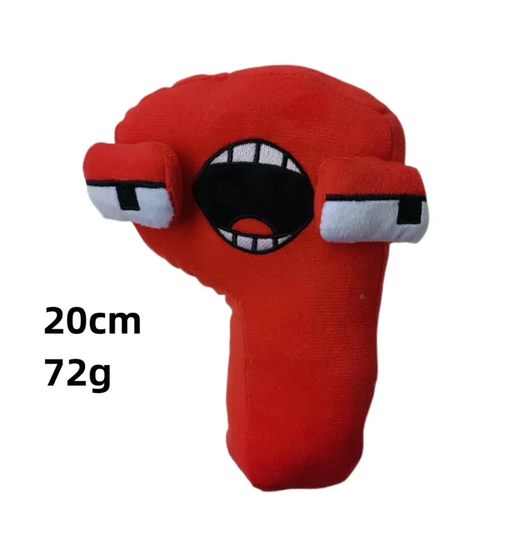 26 English Alphabet Lore 0-9 Number Plush Toy Anime Doll Kawaii Children's Enlightenment Montessori Plush Toy Doll Birthday Gift