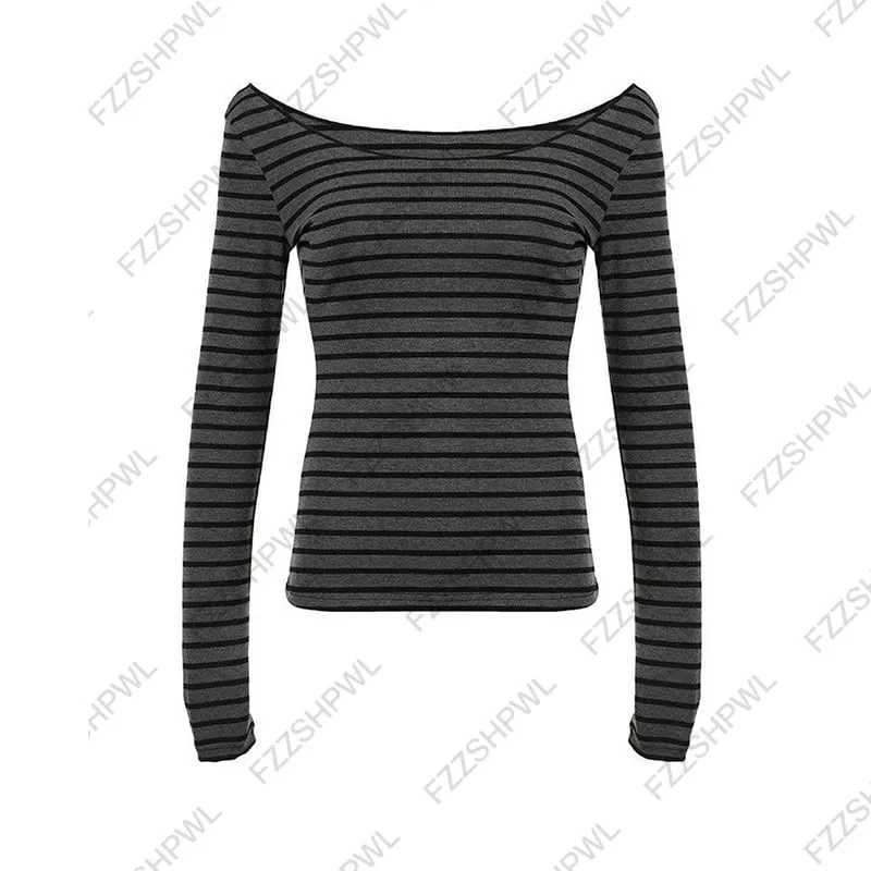 Y2k Tank Top Streetwear Punk Harajuku Stripe Print Unique Crop top Spicy Girls Casua Rock Goth Sleeveless Top Chic Hip Hop Vest