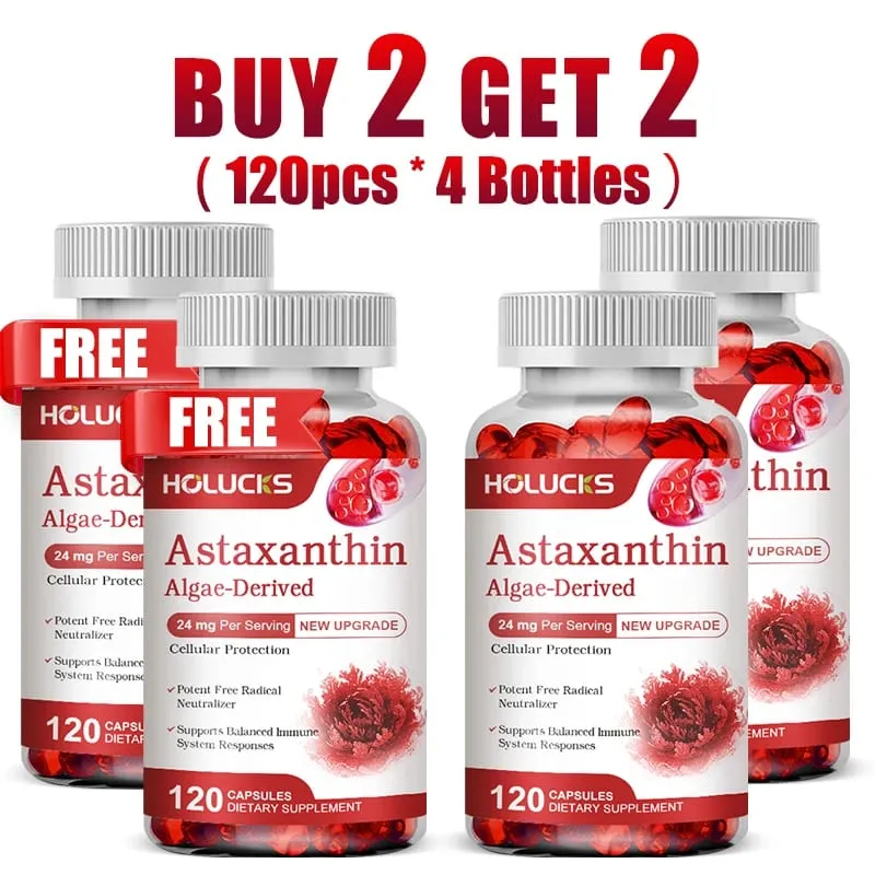 Mua 1 Tặng 1! Astaxanthin 24mg Bổ Sung Cho Da & Mắt Chống Lão Hóa & Chống Tia UV Giảm Mệt Mỏi Mắt Không GMO — image 9