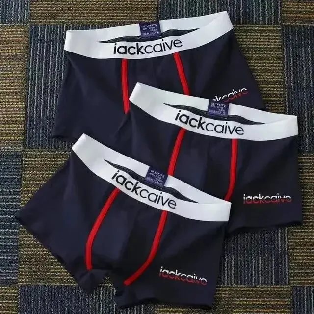 3Pcs Seluar Dalam Lelaki Kapas Seluar Dalam Lelaki Petinju Lelaki Bernafas Boxer Seluar Dalam Bercetak Seluar Dalam Selesa Seluar Dalam Lelaki M-3XL