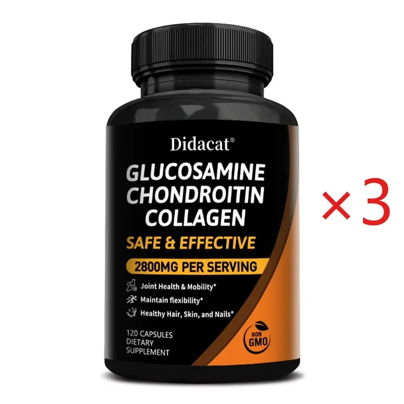 Chondroitin Glucosamine Collagen Capsules for Knee Joint Health Bone Quickly Nutrition Supplement