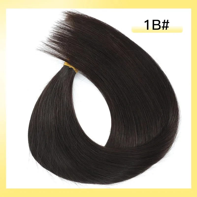 Inget inslag vietnamesiskt hår Mänskligt hår Bulk 613 100% Virgin Remy Rakt hår Bulk 99j Real Natural Hårförlängning Grått blont hår