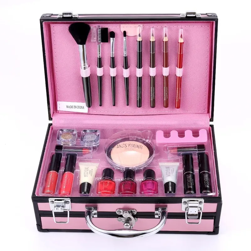 Diskon Besar Set Rias Multifungsi Matte Eyeshadow Lipstik Highlight Blush On Semua Dalam Satu Kit Rias Kosmetik Wajah Penuh Portabel