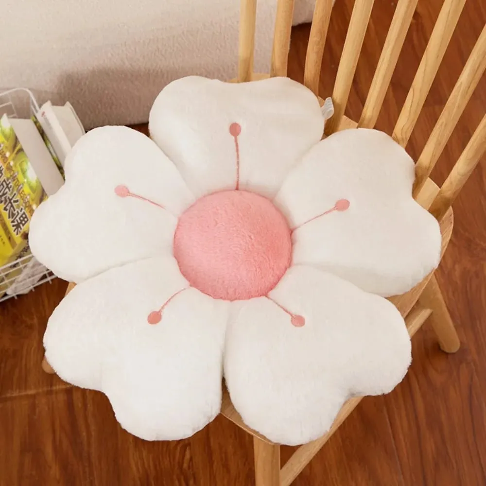 Fashion Flower-Shaped Plush Throw Pillow Cute Mattress Comfortable Sofa Decor Cushion Floor Cushion Plush Toy Chair Cushion Gift