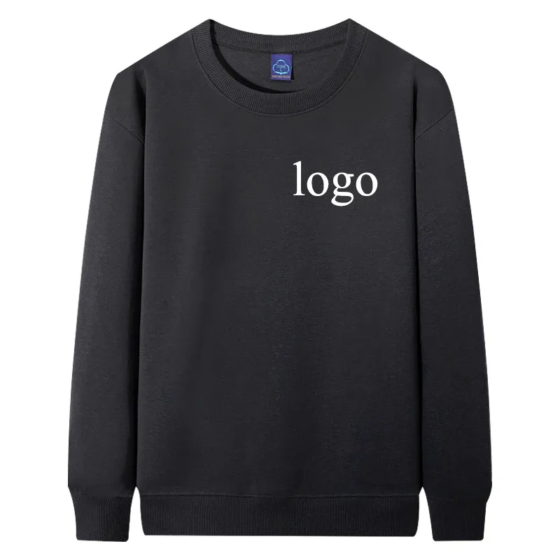 Customized Round Neck 60% Cotton Hoodies Men Fashion Printed Loose Long Sleeve Pullover Women Personality Streetwear Sweatshirts