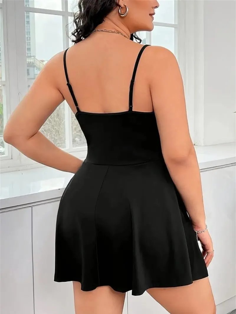 Slim Fit A-Line Fashionabla Camisole Casual Mångsidig kort kjol Enkel Eleganta damkläder