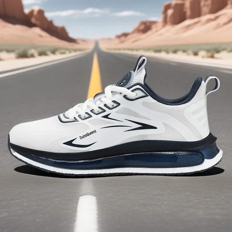 Outdoor Sneakers Couple Breathable Anti Slip Cushioning Road Running Shoes Men Jogging Sport Shoes Lightweight Mens Casual Shoes