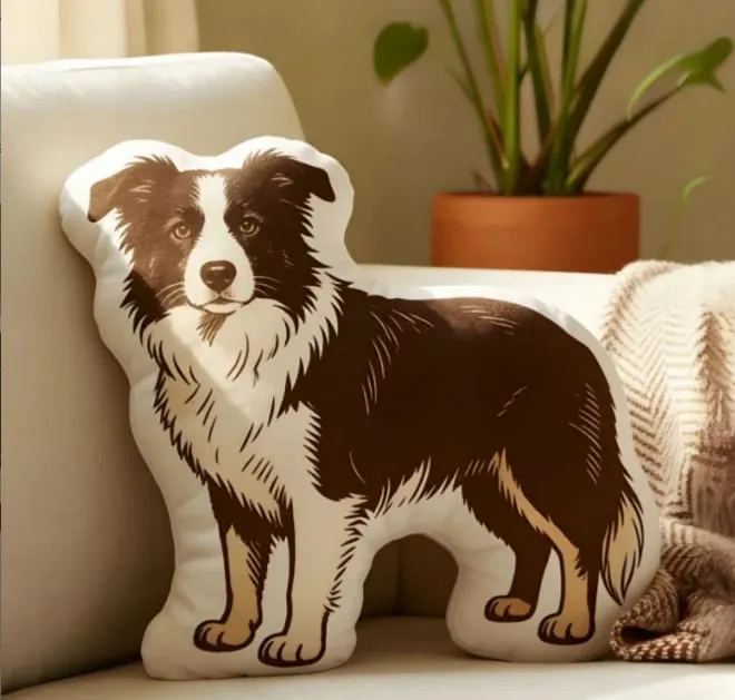 3D printed simulation dog pillow funny pet shaped pillow living room bedroom soft decoration personalized holiday gift