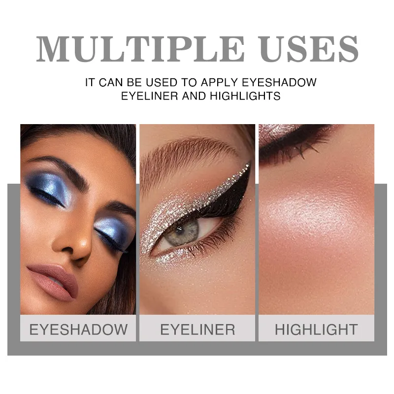 Sparkle Eyeshadow Stick Highlight Eye Pencil Shimmer Pearl Long-Lasting Waterproof Multi-Use Eye Makeup Beauty