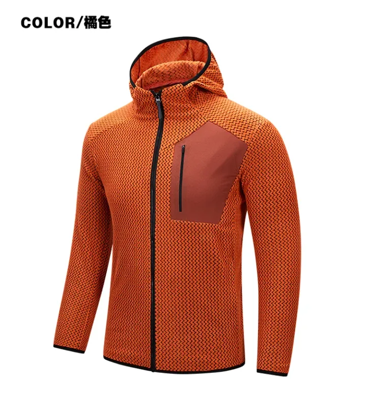 Fashionable and Versatile Warm Hooded Coats, High-quality Men's Zipper Coats for Fall/winter,Casual Sports Fitness Sweatshirts