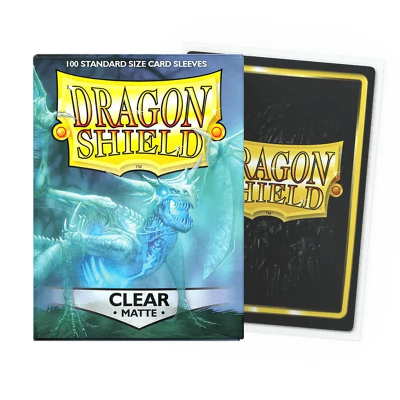 100 PCS/BOX 66x91mm Τυπικό μέγεθος Ματ μανίκια κάρτας Demark Dragon Shield για μανίκια επιτραπέζιων καρτών παιχνιδιών MTG/PKM/YGO/TCG
