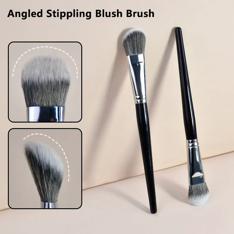 Slope Blush Brush Soft Synthetic Blush Sculptant Makeup Brushes Small Precise For Powder High Gloss Women Beauty Cosmetic Tools.
