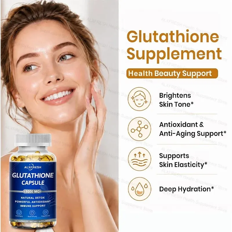 Liposomales Glutathion 1000 mg – Antioxidatives und immununterstützendes Nahrungsergänzungsmittel – Entgiftung und Leberunterstützung