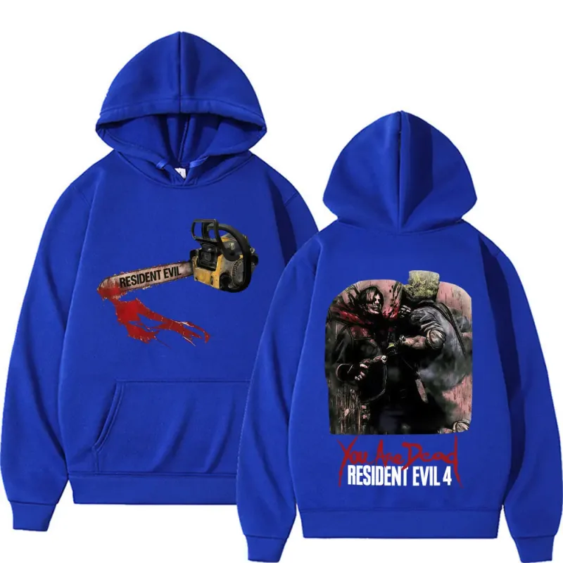 Resident Evil Requiem You Are Dead Merch Hoodies Men's Clothing Harajuku Gothic Sweatshirts Casual Fleece Long Sleeve Pullovers