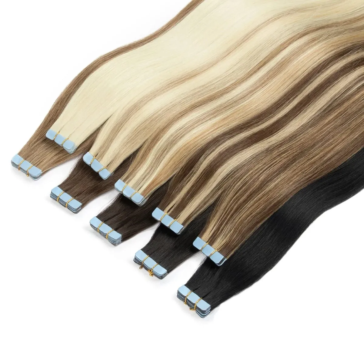 Mini Tape Hair Extensions 12-20Inch Human Hair Extentions 3x0.8cm Invisible Tape 10pcs/pack For Side Machine-Remy Hair