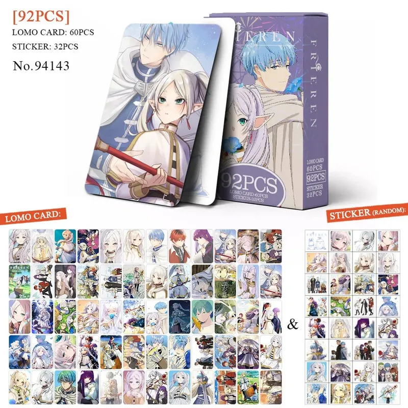 Carte postale de dessin animé Haikyuu Lomo, jouet tueur de démons Genshin Impact, cartes de Collection avec autocollants, cadeau d'anniversaire