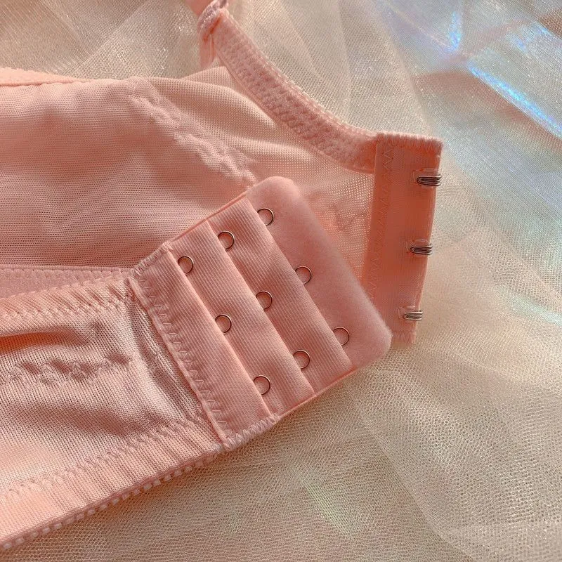Dámská sada podprsenky a kalhotek Roztomilá krajka s dutou krajkou Spodní prádlo Podprsenka Push Up s vycpaným ocelovým prstenem Pure Sweet Lingerie — image 6