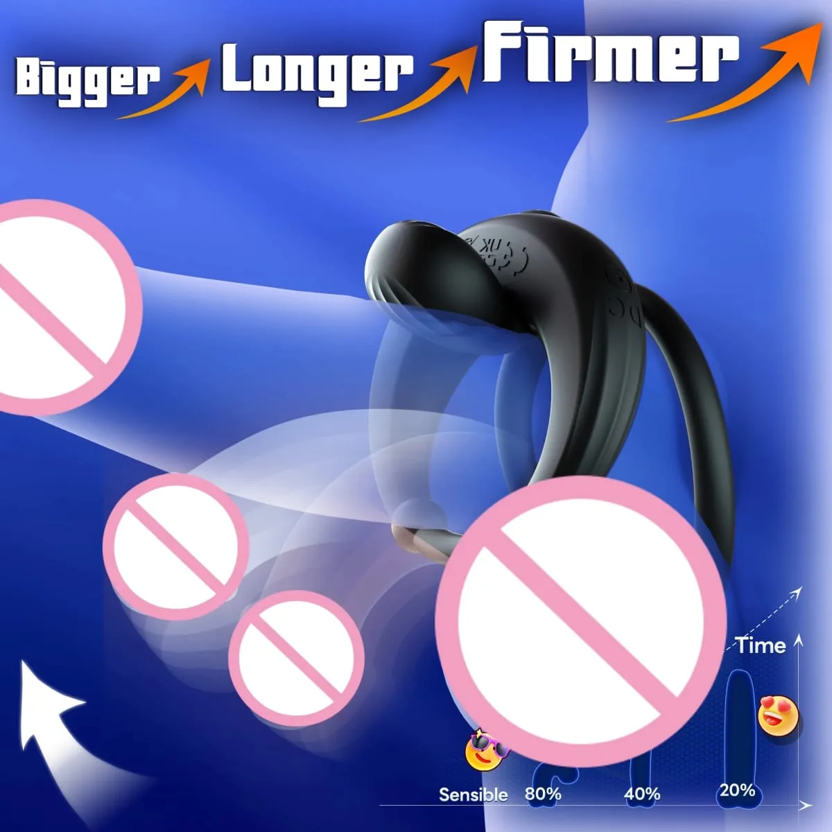 Vibrating Cock Ring Penis Ring Vibrator Clitoris Stimulation Delay Ejaculation Cockring Remote Control Sex Toys for Man