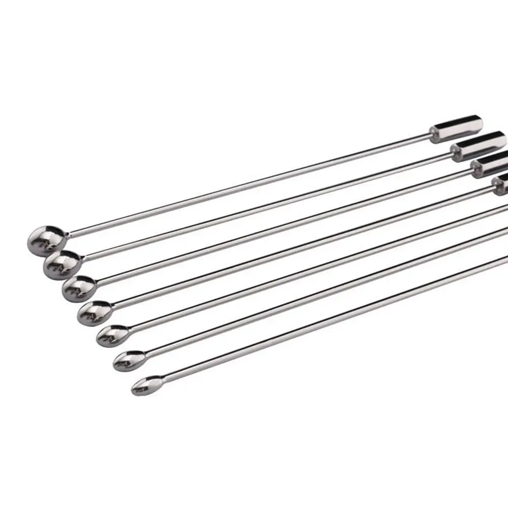 7 Size Metal Penis Plugs Urethral Massage Prostate Masturbation Men's Sex Toys Urethral Wand Dilatation Male Urethral Plug