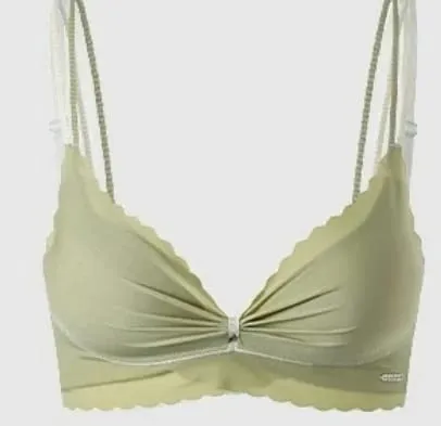 Hot Sweet Cute Lingerie Set Women Wireless Bra Thin Cup Push Up Support Large Bust Minimizer Daily Home Wear Plus Size S-XL Set