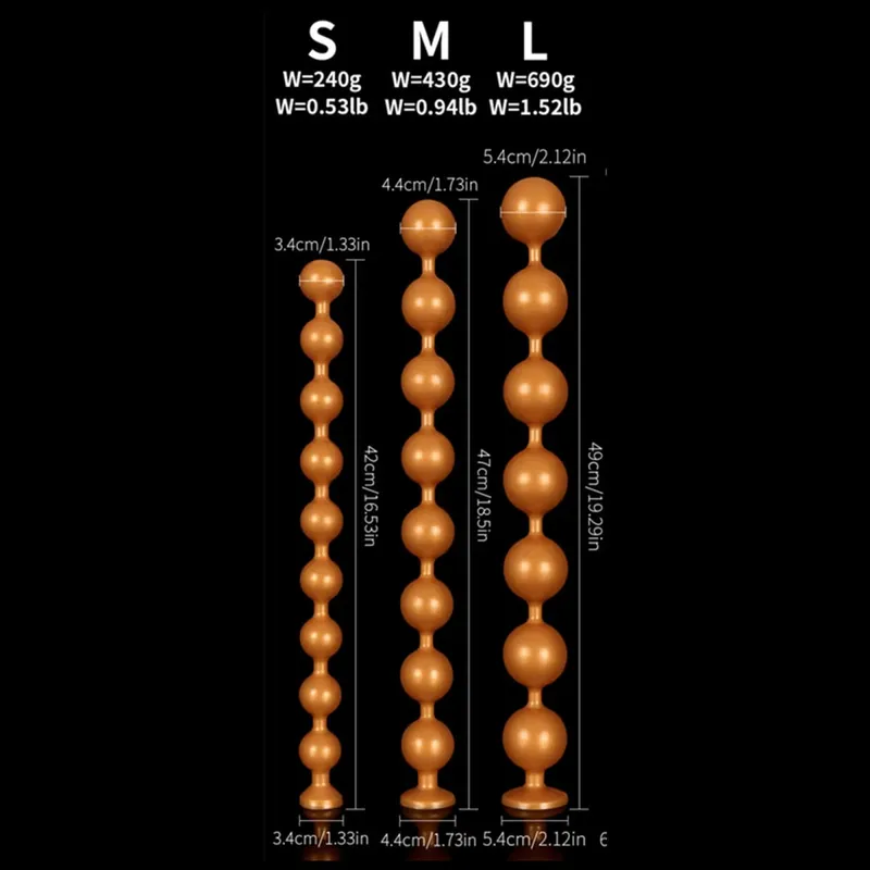 Super Long Anal Beads Anal Plug Prostate Massage Big Butt Plug Vaginal Balls Anal Stimulation Pull Bead Dildo Deep Anal Sex Toys