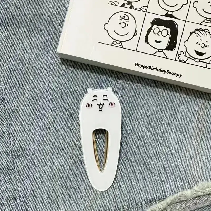 New jiyi jiyi Acrylic Hairpin Xiaoba Usachijiyi Flying Squirrel Chestnut Head Cute Cartoon Duckbill Clip Student Girl
