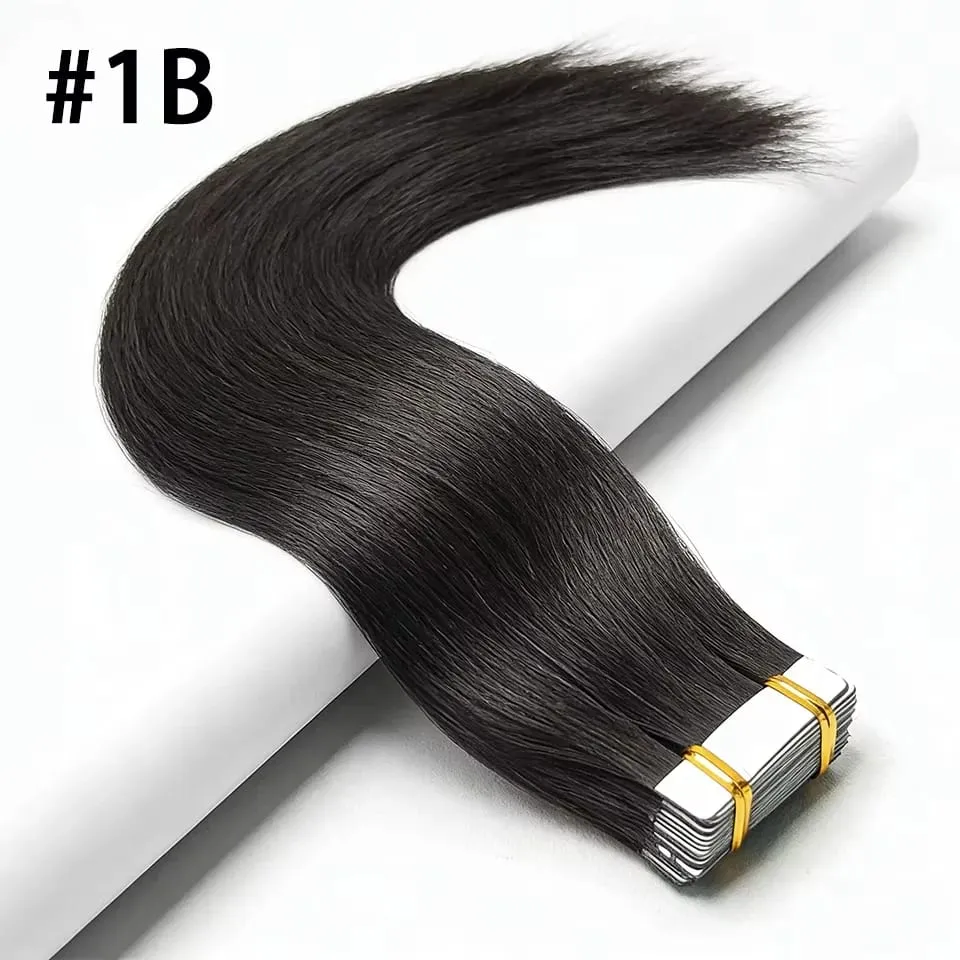#613 Bone Straight Tape In Hair Extensions 100% Human Hair Skin Weft Invisible Tape In Human Hair Extensions 50g/20pcs For Woman
