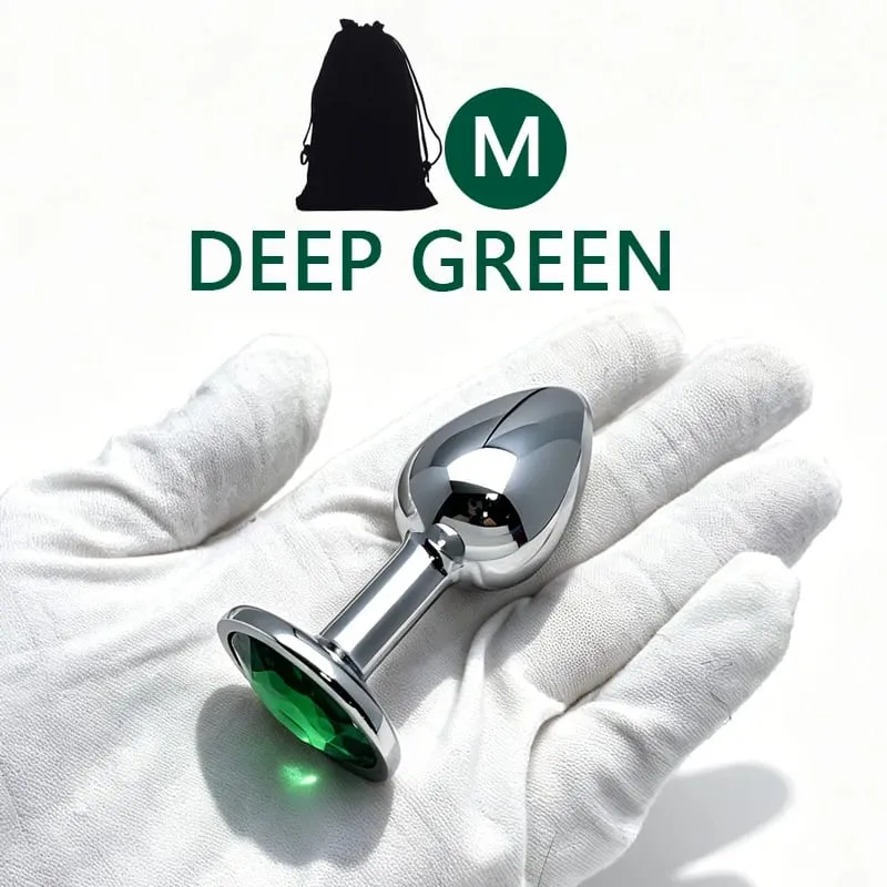 XS/S/M/L/XL Metal Anal Plug Butt Plug Sex Toy Butt Toy for Women Men Couples Adult Game Masturbator Anal Diamond Sex Toys