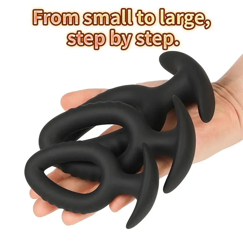 3 ขนาด Anal Plug ซิลิโคน Anal Dildo Dilator ของเล่นสำหรับผู้หญิง Dilating Butt Plug เร้าอารมณ์กระตุ้นชายต่อมลูกหมาก ...
