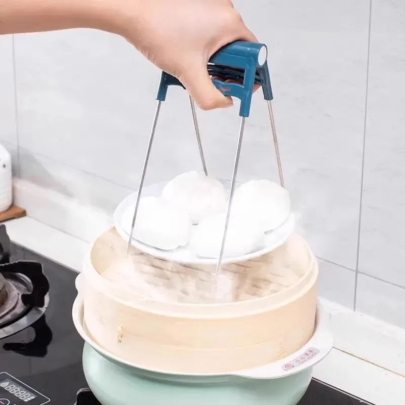 Heat Resistant Kitchen Bowl Tongs Non Slip Pot Lifter Clip for Instant Pot Air Fryer Microwave Steaming Dishes Home Cookware Use