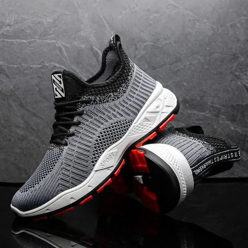 Men's sneakers spring summer new mesh non-slip comfort casual breathable racing outdoor running shoes students speed sports shoe