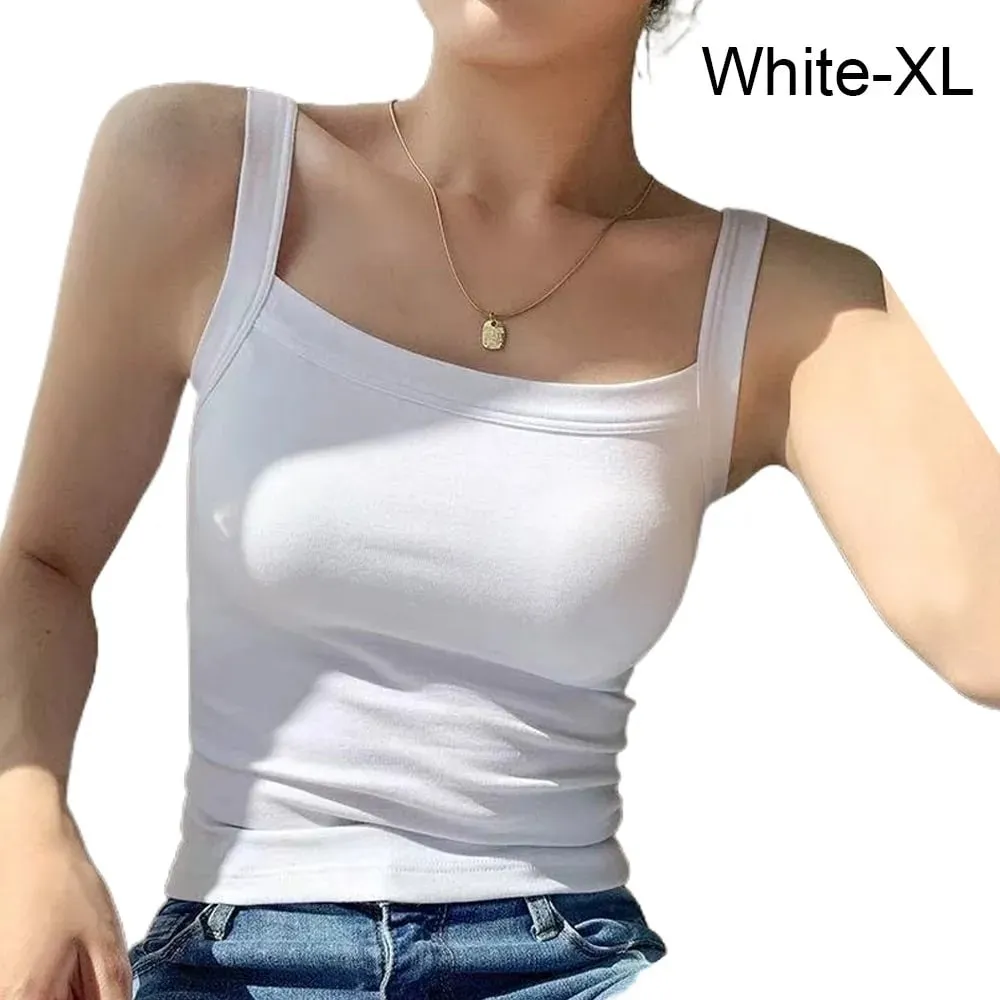 Casual Sleeveless Summer Tank Tops Slim Underwear Cami Top Shirt Camisoles Vest Corset Sports Activities