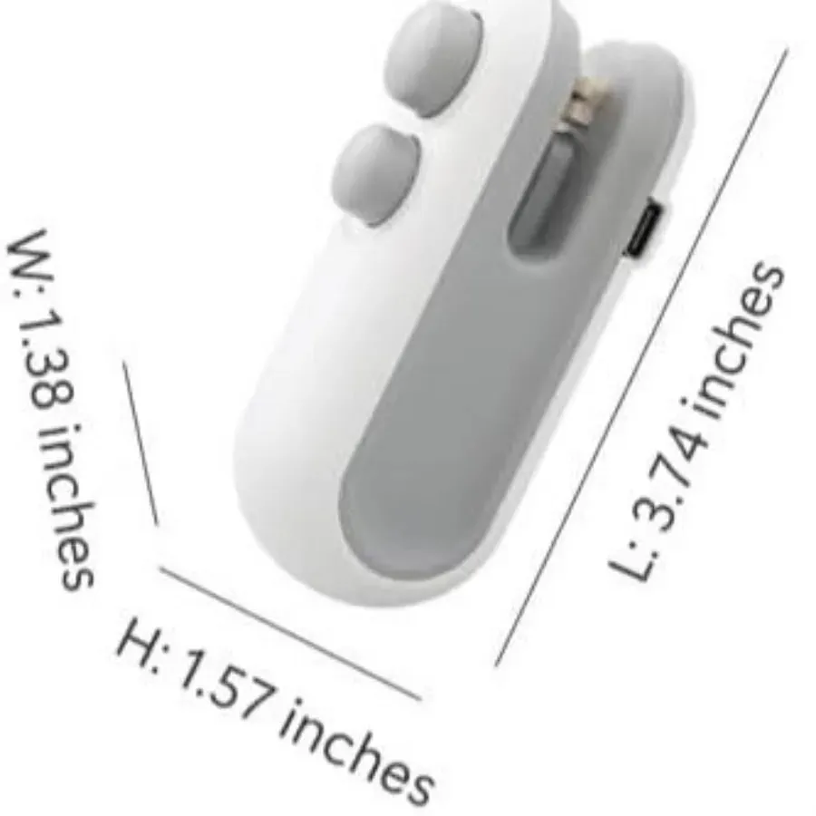 Portable Rechargeable 2-in-1 Bag Sealer & Cutter Food Bag Sealing Tool
