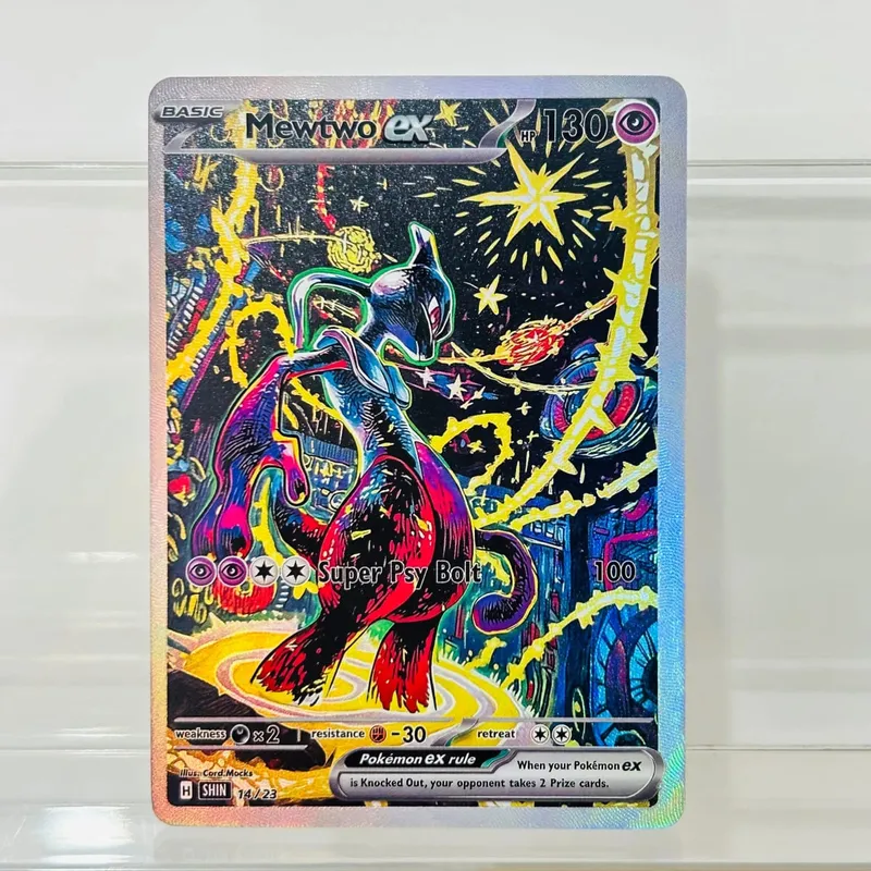 10Pcs (Charizard Mewtwo Gengar Vaporeon) DIY Holographic Texture Cards Perfect Condition Premium Anime Collection Card