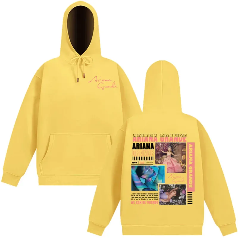Singer Ariana Grande Album Cover Aesthetics Hoodies Men Women Fashion Sweatshirt Autumn Winter Long-sleeved Vintage Pullover Top