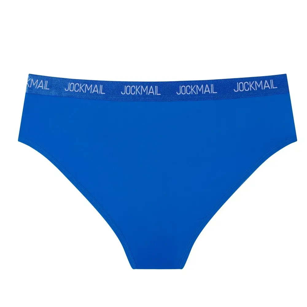 Jockmail Mens Underwear Low Waist Sexy Letter Sports Breathable Summer Ice Silk Briefs Big Bag Nylon Solid Color Man Panties