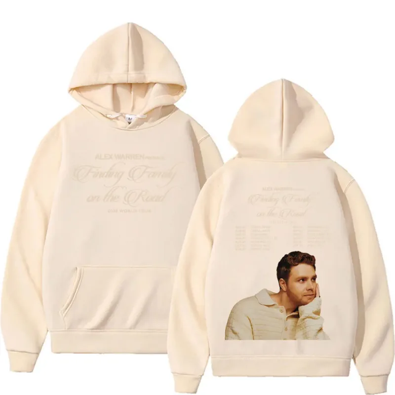 Alex Warren Finding Family on The Road 2026 World Tour Hoodies Sweatshirts Men Women Fashion High Quality Retro Oversized Hoodie