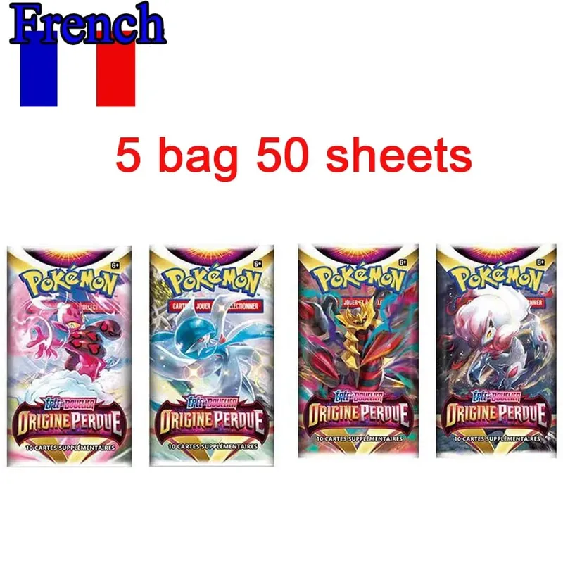 42pcs Pokémon Cards Battle Toys Lost Origin Pokémon Box with Anime Bank Pokémon Game Cards MEGA EVOLUTION for Childre