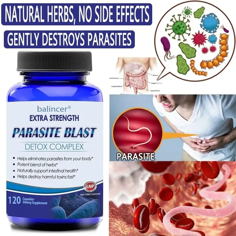 Parasit Detox Body Cleansing Complex med tranbärszink och vitlöksstöd Rengörande tarmhälsa Förbättra immunitetstillskott