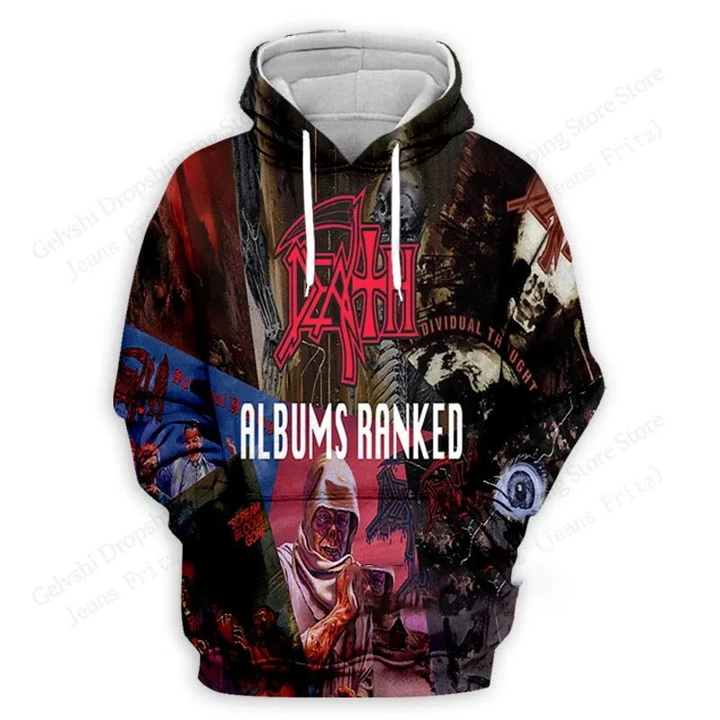 Death Band Album 2027 3d Print Hoodie Men Women Fashion Rock Hoodie Sweatshirt Outwear Coat Men Hoodie Winter Clothes Sportwear