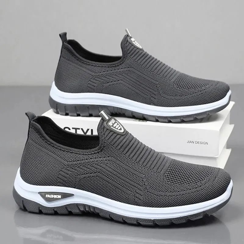 Męskie obuwie oddychające trampki męskie lekkie buty do chodzenia buty do biegania wsuwane mokasyny dla pary Zapatillas Hombre rozmiar 44