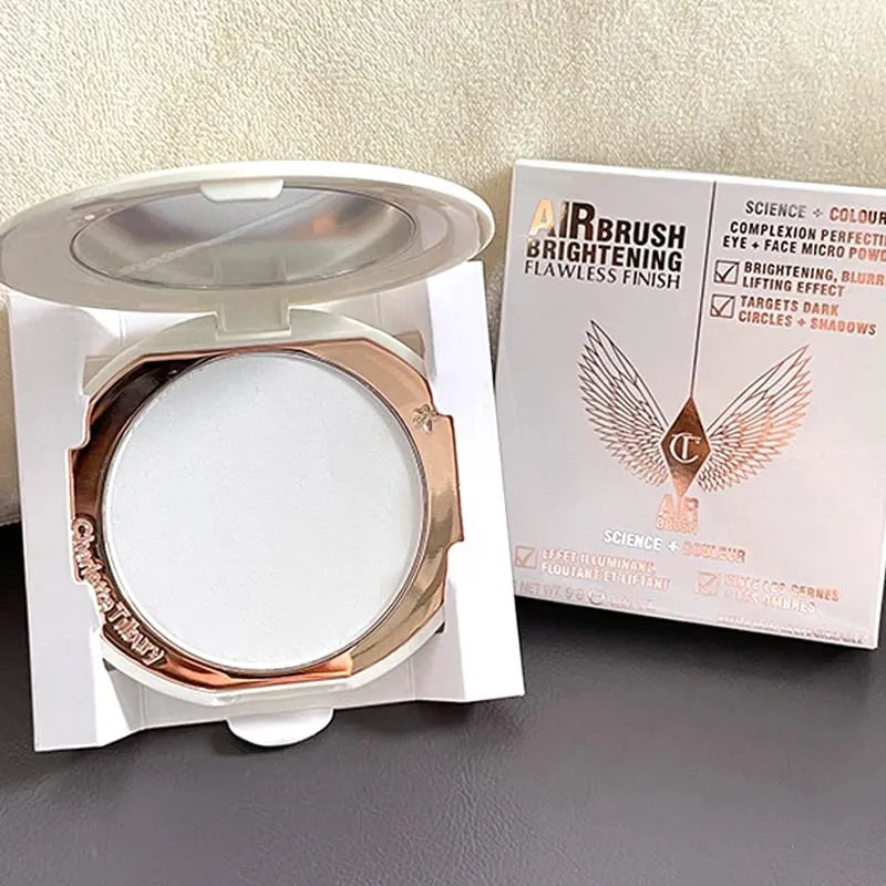 Charlotte Tilbury CT Makeup Set Water Light Collagen Lip Moisturizer Pressed Powder für makelloses Finish Vierfarbiger Lidschatten