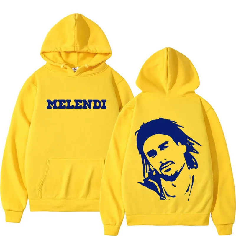 Rapper Melendi Tour Print 2026 Hoodie Men Women Fashion Hip Hop Pullover Autumn and Winter Loose Casual Sweatshirt Streetwear