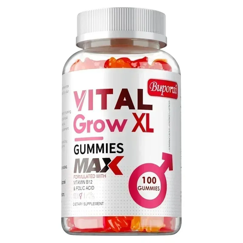 Vital Grow XL Male Gummies - Promotes Muscle Growth and Recovery Enhances Athletic Performance Endurance and Relieves Fatigue