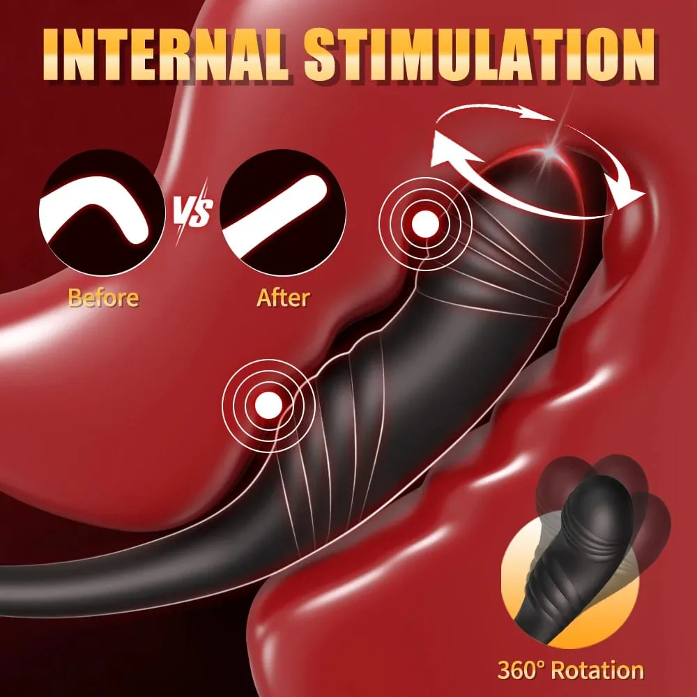 Vibrating Butt Plug Prostate Massager APP Control Cock Ring Penis Ring Sex Toys for Men Couples Adult 18+ — image 5