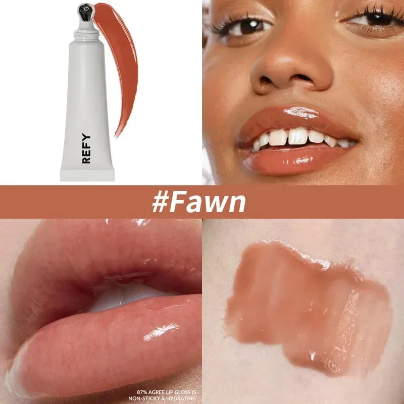 Διάφανο ενυδατικό Lip Gloss με Αντικολλητικό Υαλουρονικό Οξύ Λειαίνει τα χείλη Θρεπτικά Ενυδατικά Clear Lip Care Makeup