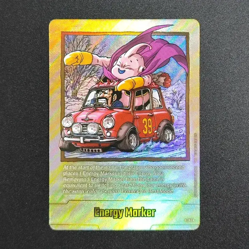Self Made English Dragon Ball Super Fusion World Energy Markers Gold DBSFW_EM Son Goku Game Collection Flash Card Toy