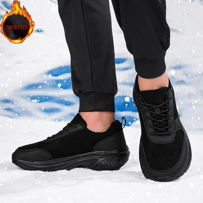 Scarpe da ginnastica invernali da uomo Wide Head unisex a piedi nudi comode scarpe casual calde di grandi dimensioni scarpe da trekking antiscivolo scarpe minimaliste